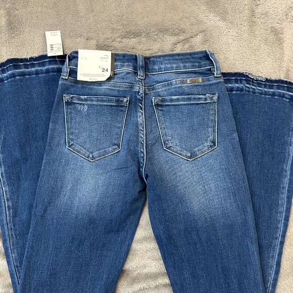 NWT KanCan Button Fly Flare Leg Jeans Women's size 1/25 - Picture 7 of 8
